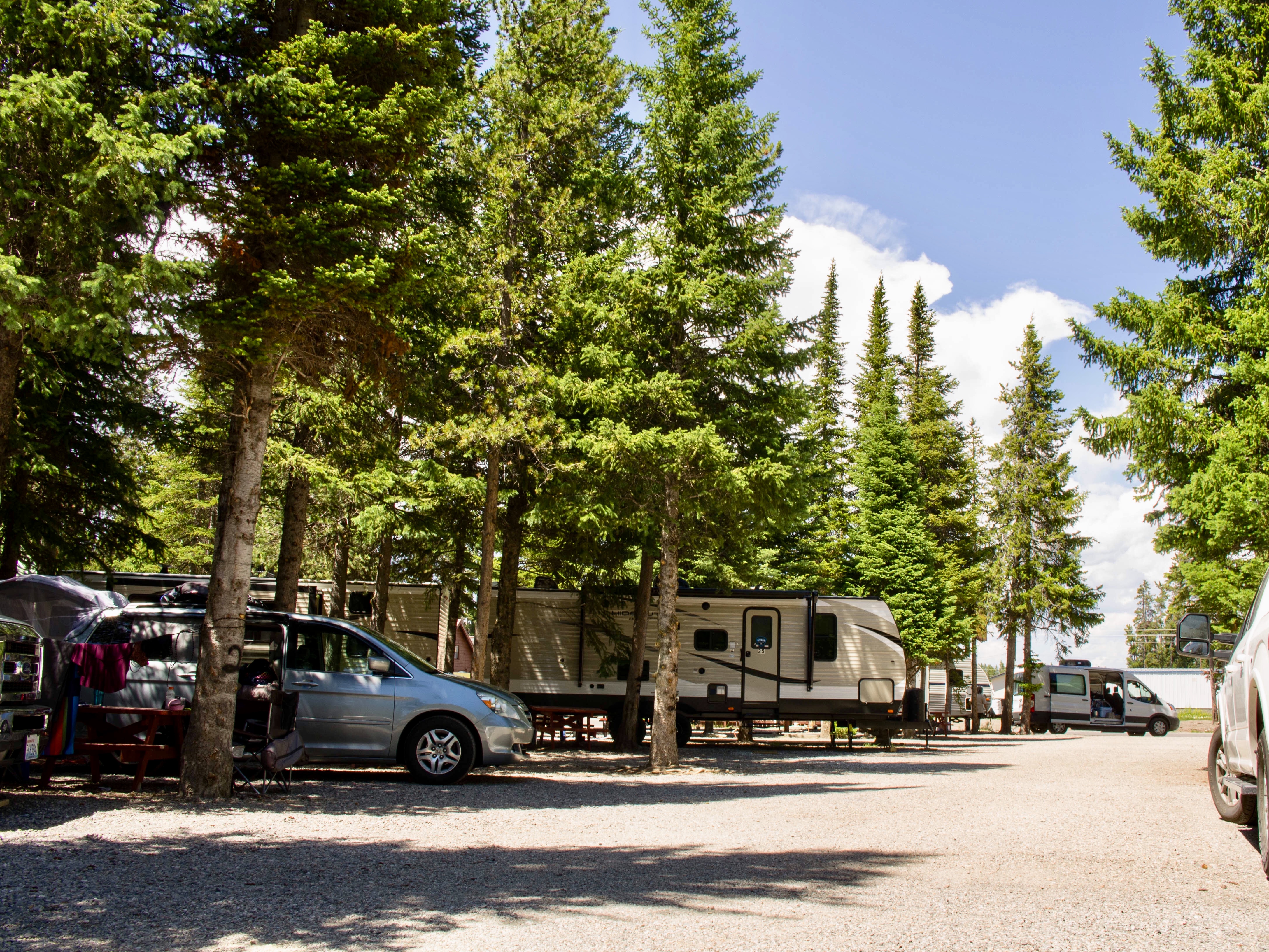 Wagon Wheel RV Park Camp Grounds with Trees