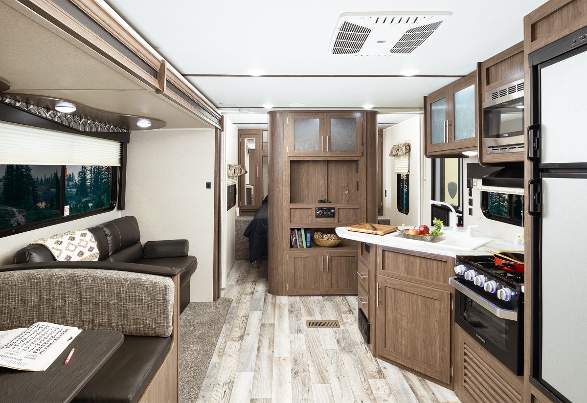 Interior of Yellowstone Hideout travel trailer number 14